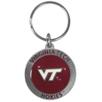 Virginia Tech Hokies Carved Metal Key Chain